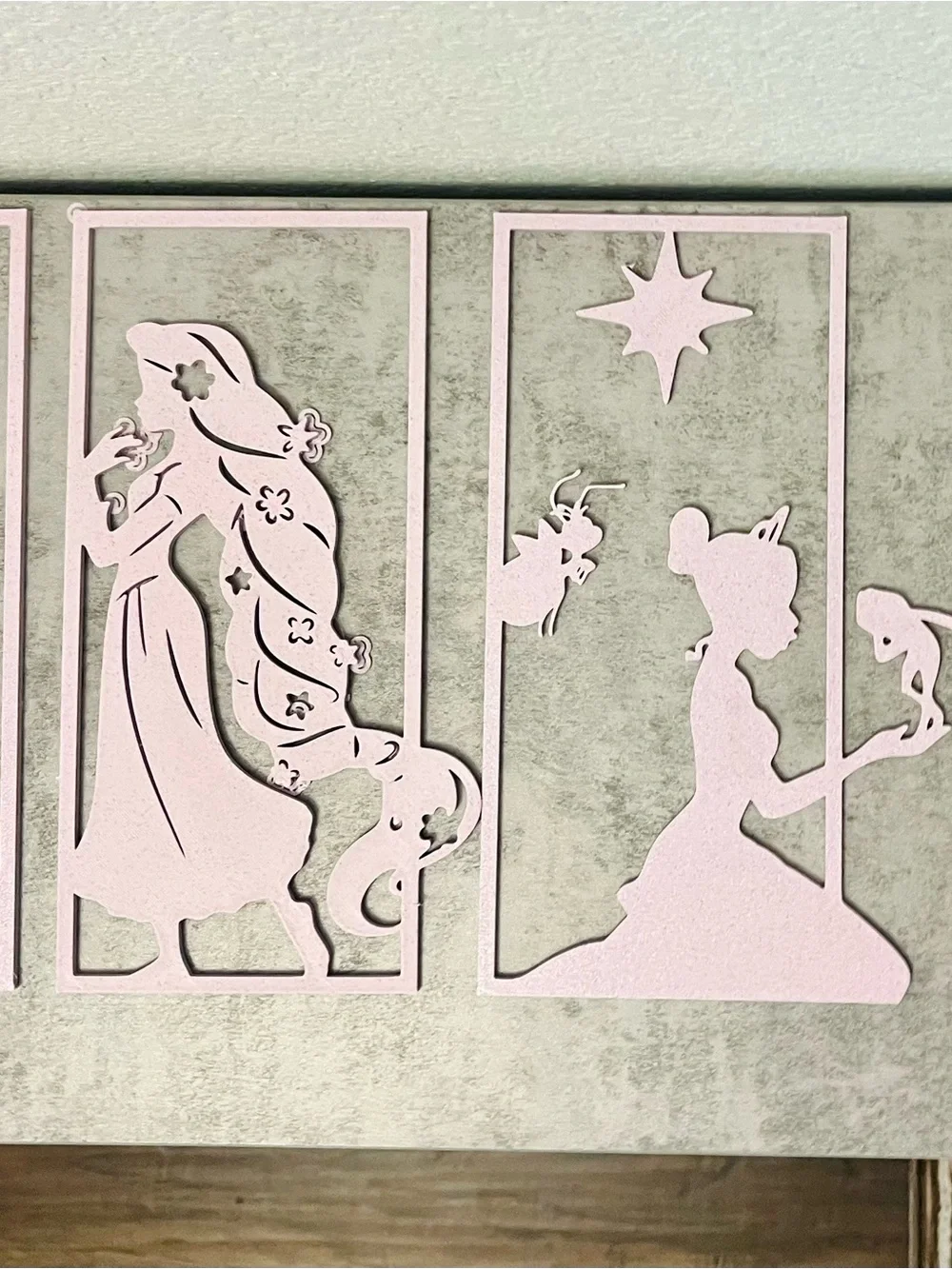 Pink Fairy Tale Princess Wall Art Set - Home Wall Decor
